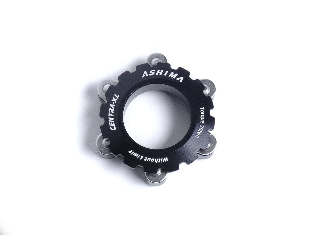 Ashima Adattatore Center Lock per perno passante 15-20 mm Nero